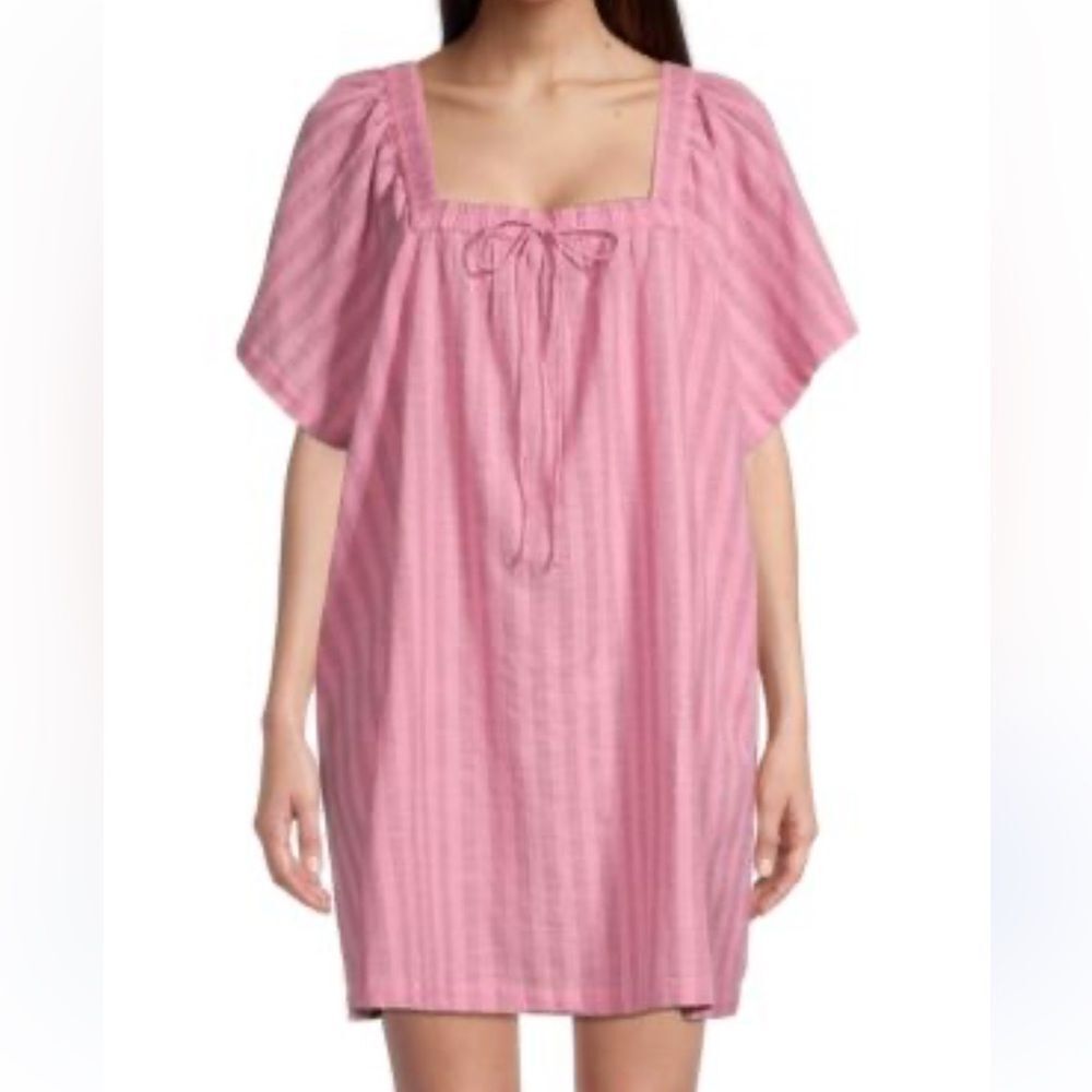 Roller Rabbit Pink Striped Mini Dress